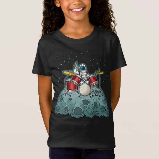 T-Shirt Drummer Kids Drummer Cadeau Drumming Percussion (Devant)