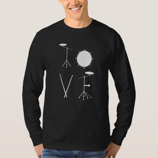 T-shirt Drummer Life Musician Instrumentalist Drum Instruc (Devant)