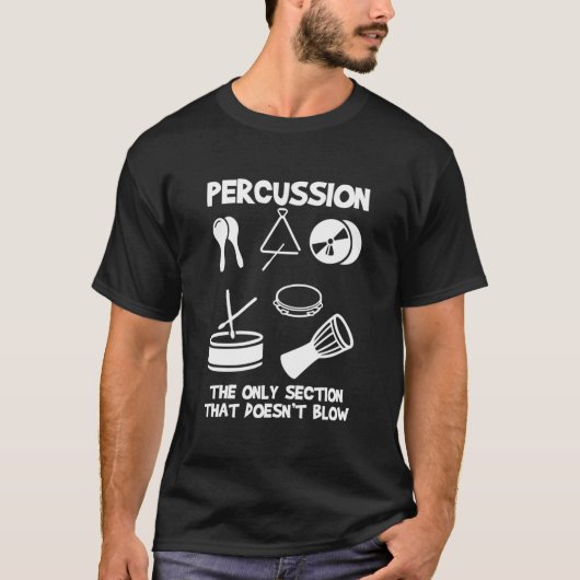 T-shirt Drummer Marching Band Orchestra Percussion (Devant)