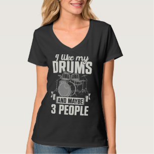 T-shirt Drummer Music Rock Musicien Percussion Jeu D