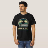 T-shirt Drummer né 1953 70e anniversaire Drumming Dons (Devant entier)