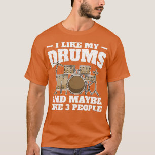 T-shirt Drummer Sarcastique Dit Drumming Drums Percussion