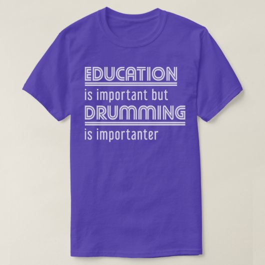 T-shirt Drumming Education Drumming Drums (Design devant)