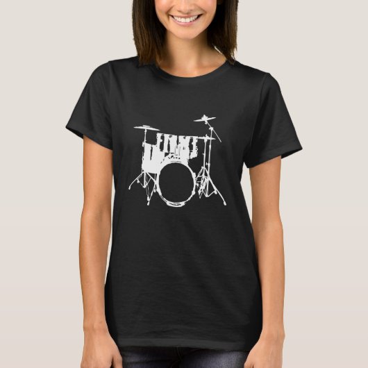 T-shirt Drums  drummer  drummer and percussion motif (Devant)