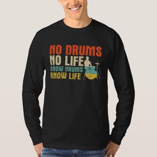 T-shirt Drums Musician Player For A Drummer  3 (Devant)