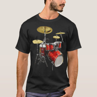 T-shirt Drumset Design Musique et tambours Premium