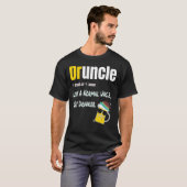 T-shirt Druncle Comme Un Oncle Normal Seulement Drunker Dr (Devant entier)