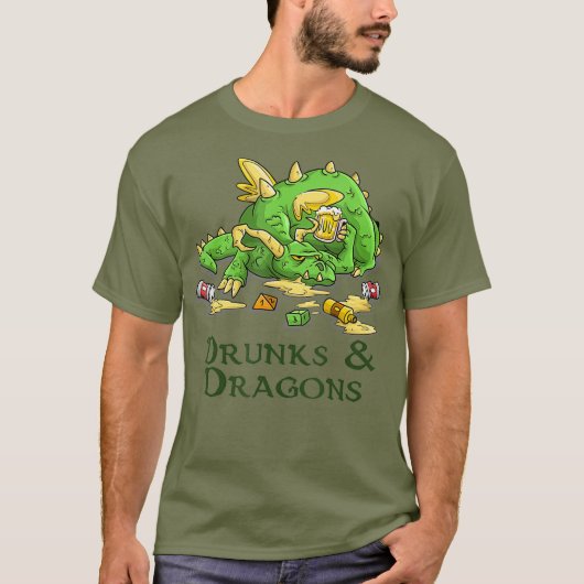 T-shirt Drung Et Dragons Drôle Dice Dice Tabletop (Devant)