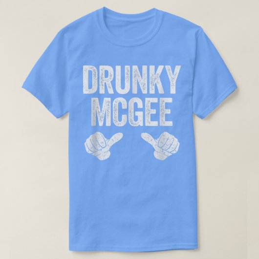 T-shirt Drunky Mcgee Jour de la Saint Patrick Couple (Design devant)