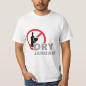 T-shirt Dry january, pas d'alcool pendant un mois  (Devant)