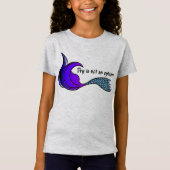 T-Shirt Dry n'est pas une option violet & turquoise sirène (Devant)