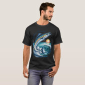 T-shirt ds le poisson combattant zombie (Devant entier)