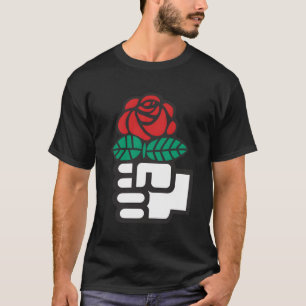 T-shirt Dsa Démocrates Socialistes Amérique Fleurs