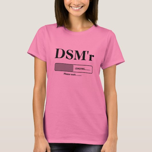T-shirt DSM'r chargeant svp attendent (Devant)