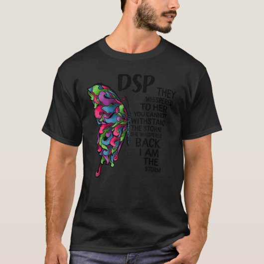 T-shirt Dsp Je Suis La Storm Infirmière Papillon Femmes In (Devant)