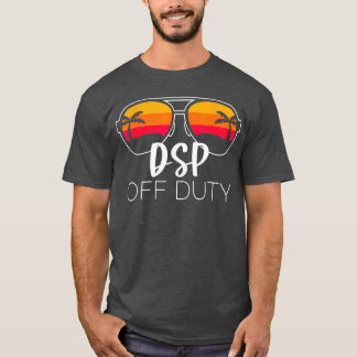 T-shirt DSP off duty Sunglasses Beach Sunset funny direct 