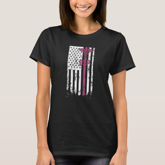 T-shirt DSP US Drapeau Direct Support Semaine professionne (Devant)