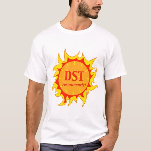 T-shirt DST en permanence - Heure d'été (Devant)