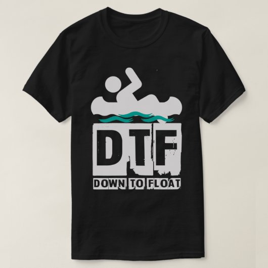 T-shirt DTF vers le bas pour flotter (Design devant)