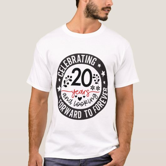 T-shirt du 20e anniversaire mignon (Devant)