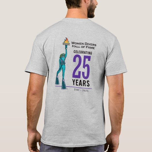 T-shirt du 25e anniversaire WDHOF® pour hommes - g (Dos)