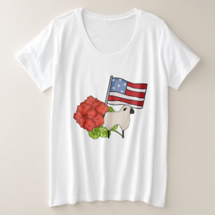 T-shirt du 4 juillet Plus Size
