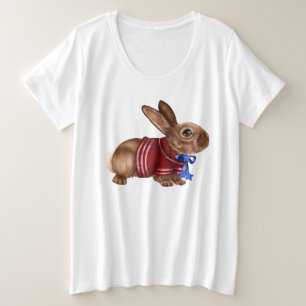 T-shirt du 4 juillet Plus Size avec lapin