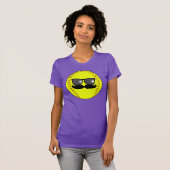 T-shirt du base-ball de Fastpitch de moustache (Devant entier)
