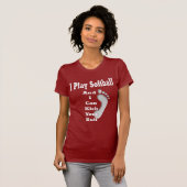 T-shirt du base-ball - le base-ball de jeu d'I… (Devant entier)