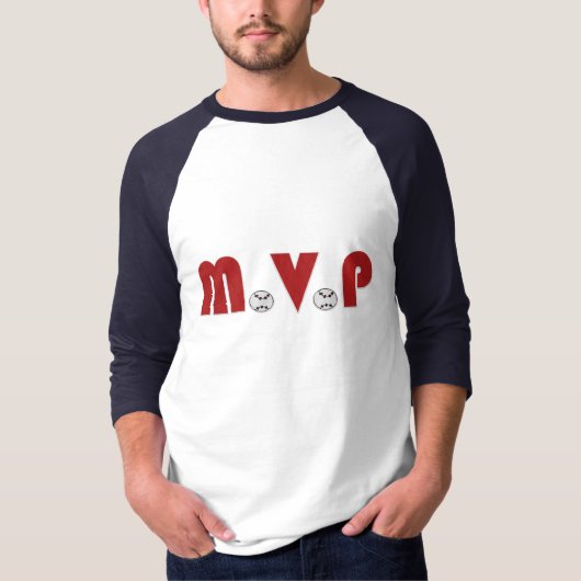 T-shirt du base-ball MVP (3/4 raglan) (Devant)