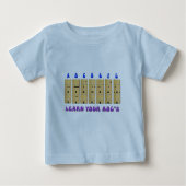T-shirt du bébé d'ABC de guitare (Devant)