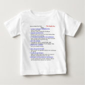 T-shirt du bébé MSDS (Devant)
