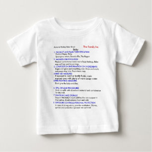 T-shirt du bébé MSDS