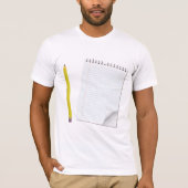 T-Shirt Du Bloc-Notes Et Du Crayon (Devant)