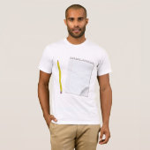 T-Shirt Du Bloc-Notes Et Du Crayon (Devant entier)