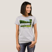 T-shirt du brouillard d'été du lac Taneycomo (Devant entier)