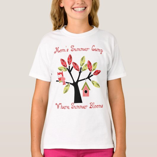 T-shirt du camp d'été de maman (Devant)