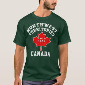 T-shirt du Canada Est.1870 de drapeau de (Devant)