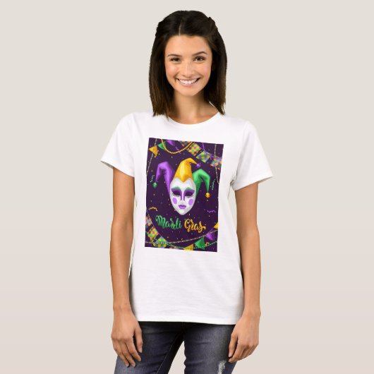 T-shirt du carnaval de Mardi Gras (Devant entier)