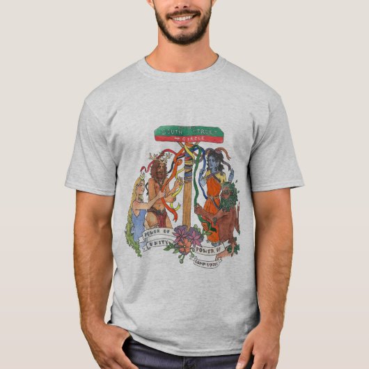 T-shirt du cercle de rue Sud (Devant)