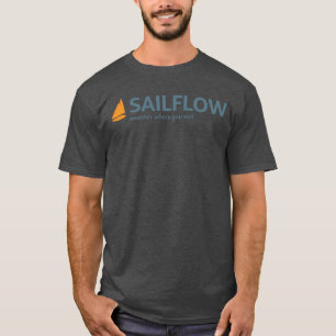 T-shirt du charbon de bois des hommes de SailFlow