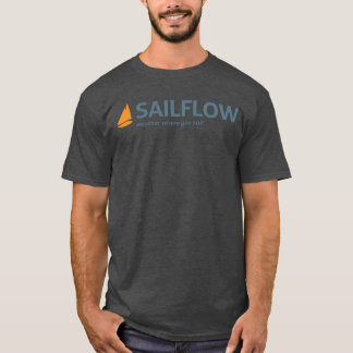 T-shirt du charbon de bois des hommes de SailFlow