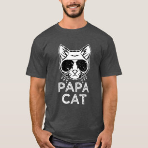 T-shirt du chat des hommes drôles d'énonciation