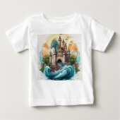 T-shirt du château magique et dragon (Devant)