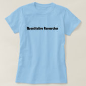 T-shirt du chercheur quantitatif (Design devant)