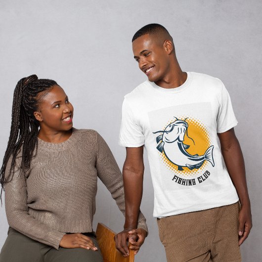 T-shirt du club de pêche de la pêche de la pêche