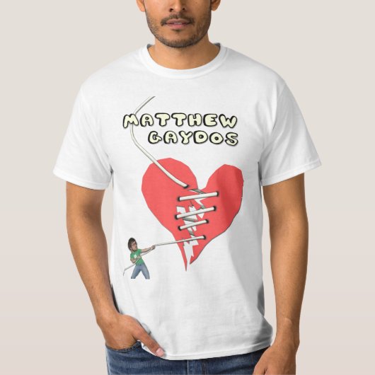 T-shirt du coeur brisé de Matthew Gaydos (Devant)