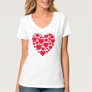 T-shirt du coeur rouge