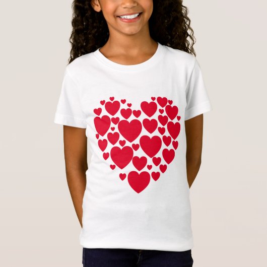 T-shirt du coeur rouge (Devant)