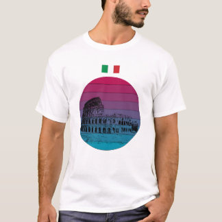 T-shirt du Colisée de Rome Patrimoine italien Esth